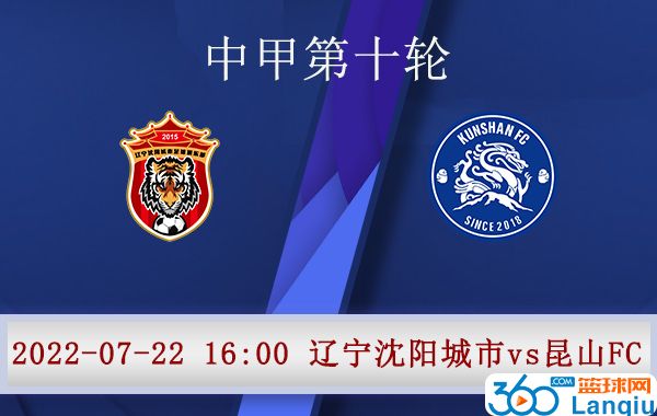 辽宁沈阳城市vs昆山FC比赛前瞻