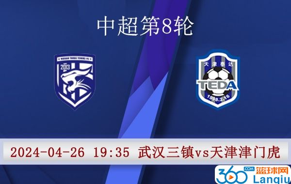 武汉三镇队vs天津津门虎队比赛前瞻